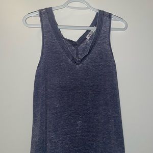 Boutique tank top in a denim color, size small